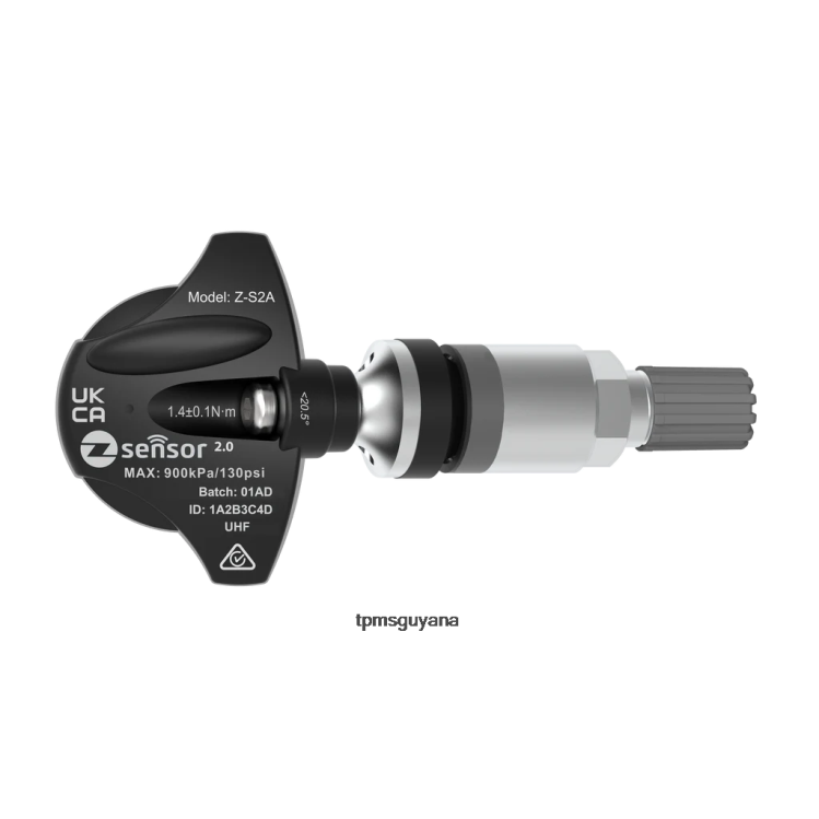 Haval OE Replacement TPMS Sensor - OE P/N 3641100XKW09A, 3641100XKU00A Freq 433Mhz 0D64F1076 - TPMS Sensor Battery Metal Valve Stem - Silver